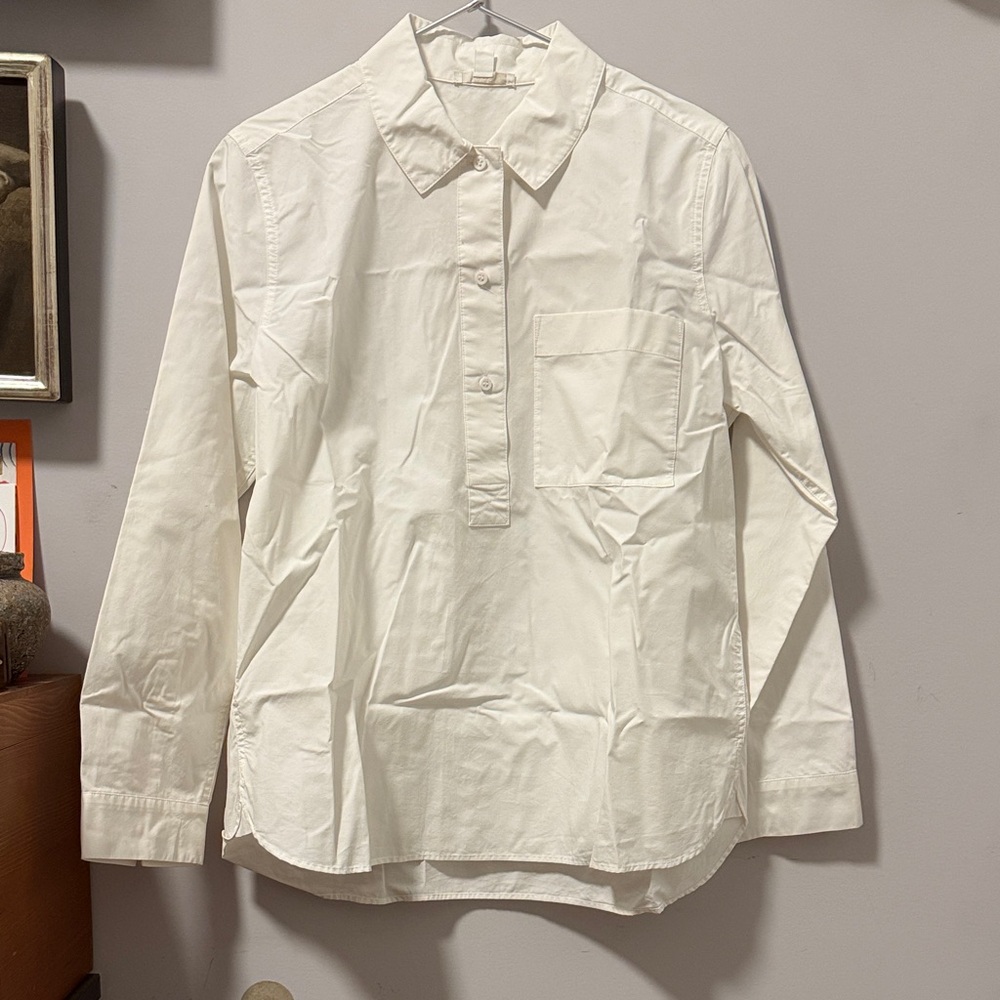 COS White Button-Up Shirt